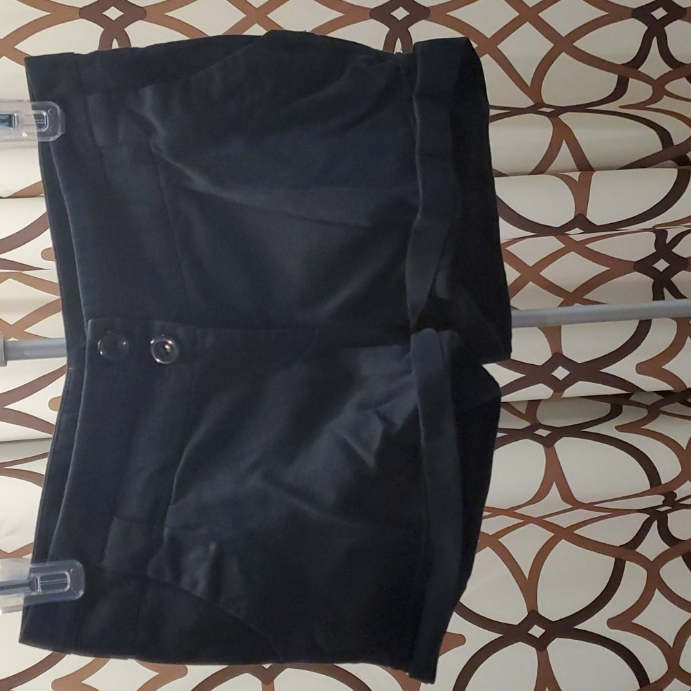 Double button, Black dress shorts Size 3